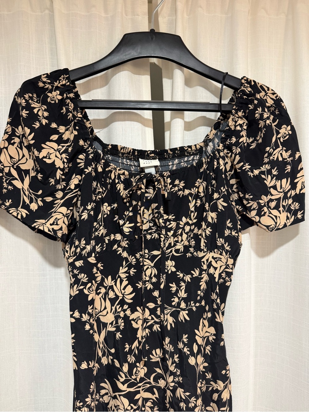 a new day Black Floral Maxi Dress with Beige Print - Picture 5 of 5